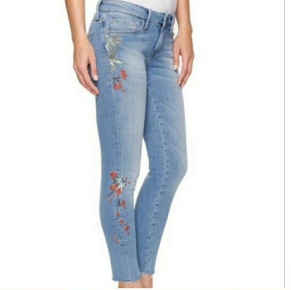 Mavi Adriana Ankle Floral Embroidered Sz 26